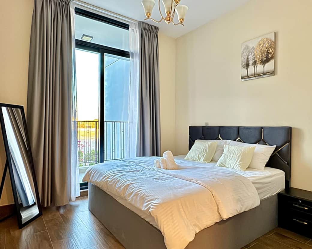 Second bedroom fitted with Blackout Curtains and a King Size Pocket Spring Mattress