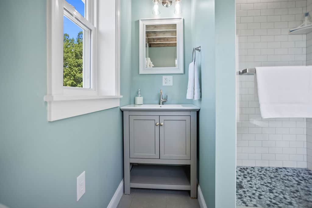 Bathroom 2, soaking tub and walk in shower!