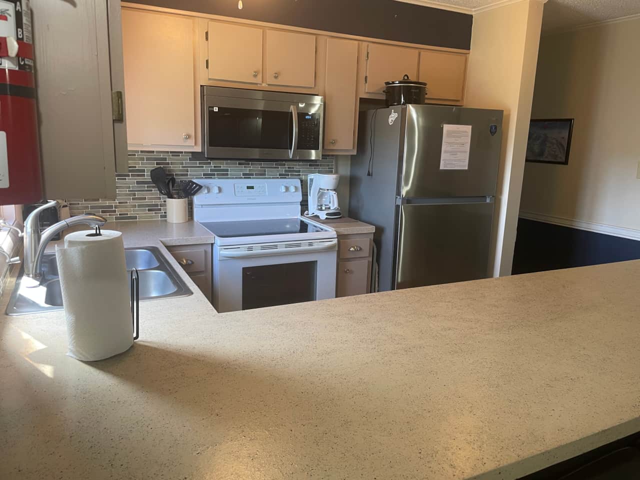 Kitchen toward hall