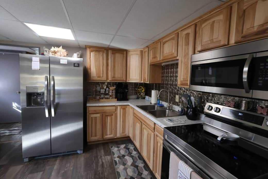 Fully stocked kitchen with everything needed for your stay Fully stocked kitchen with everything needed for your stay