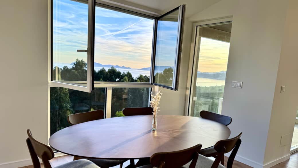 Dining Area with Sunset Views Over the Islands Dining Area with Sunset Views Over the Islands