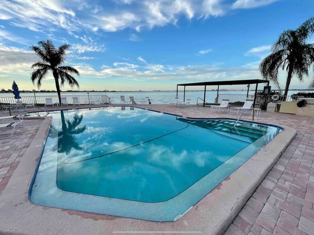 Waterfront pool