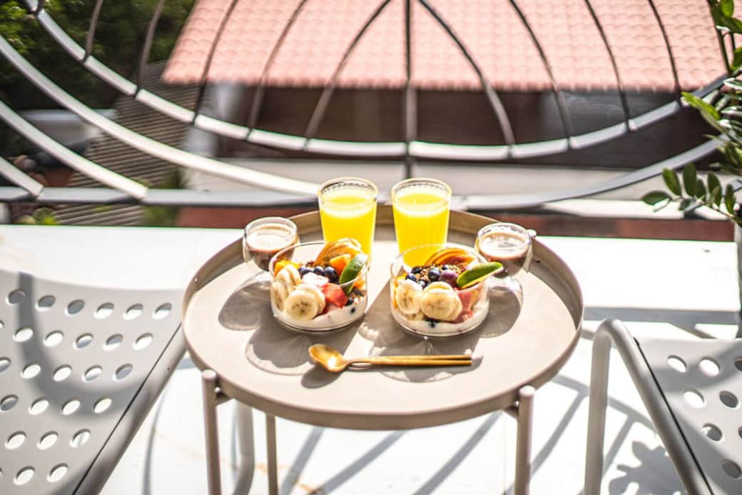 Start your day on your terrace with fresh, colorful fruits from our local Mercado Emiliano Zapata. Start your day on your terrace with fresh, colorful fruits from our local Mercado Emiliano Zapata.