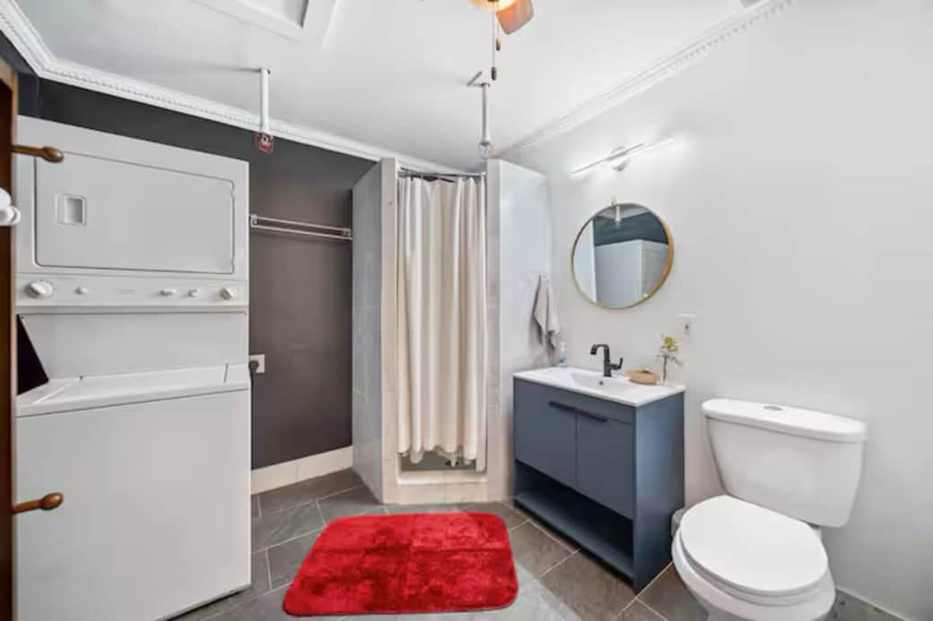 Bathroom, Stalled Shower, Laundry Bathroom, Stalled Shower, Laundry