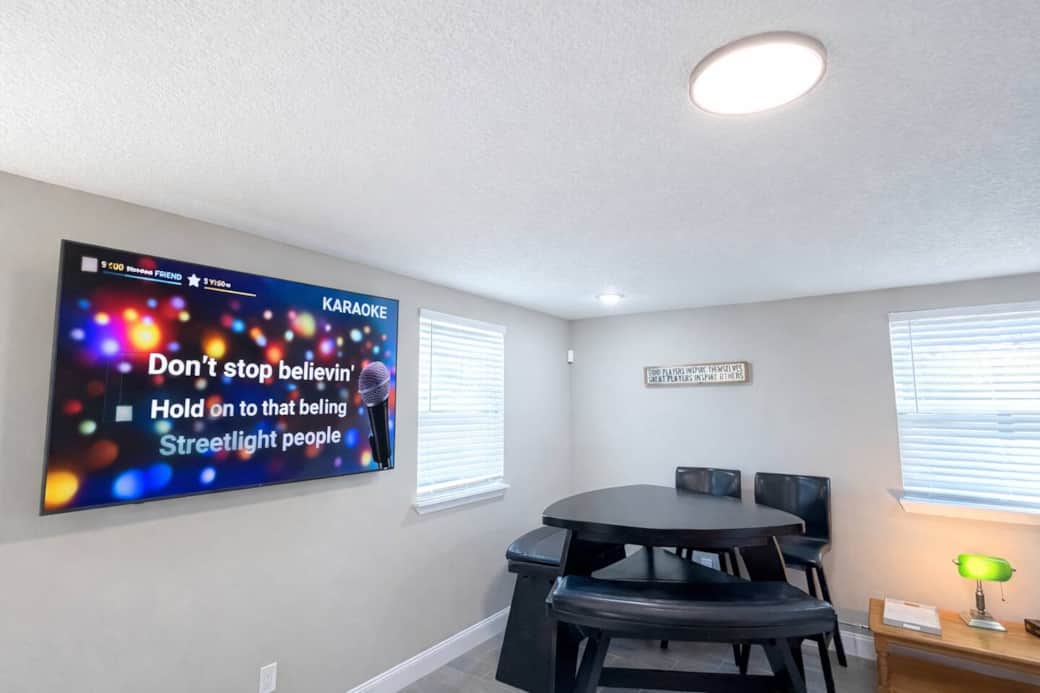 The dedicated game room brings the fun indoors!