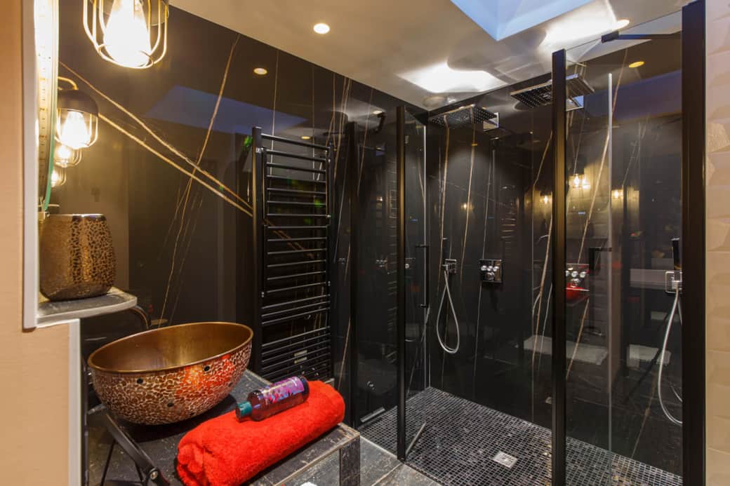 Espace double douche relaxante 