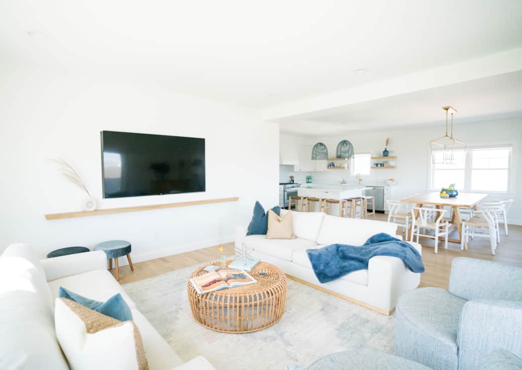 Open Concept Living, Dining, Kitchen