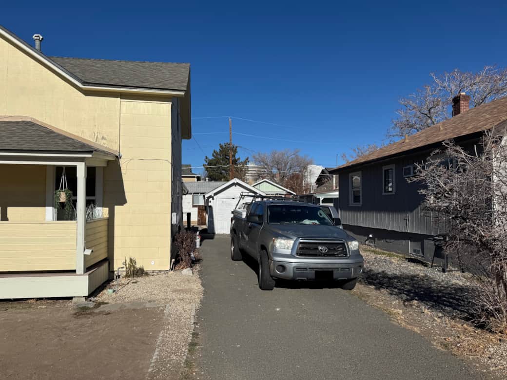 View from Private Driveway With Room for 2 Vehicles Parked Back to Back