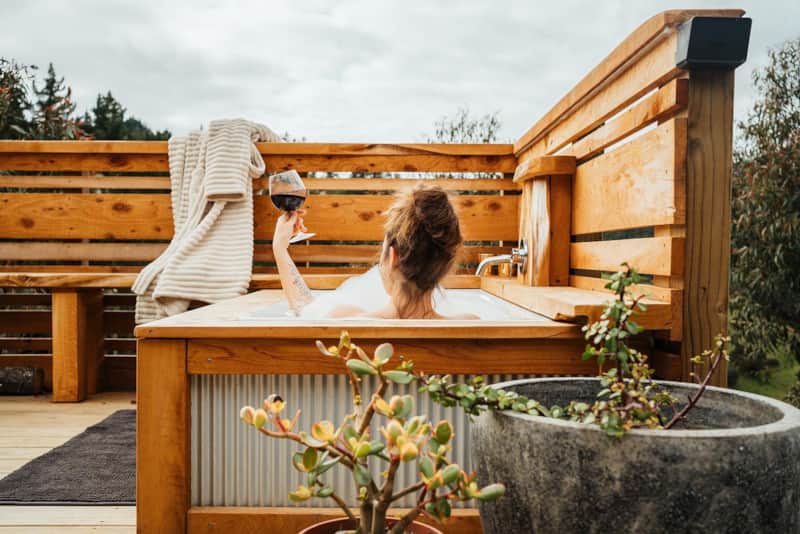 Relax and unwind with a local wine