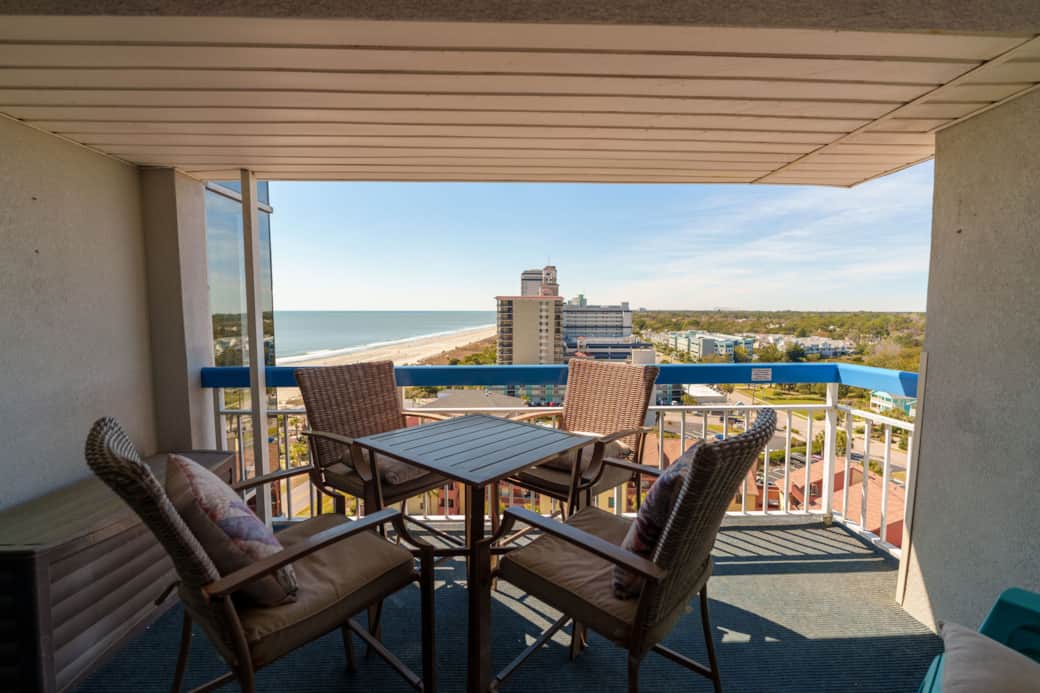 Spacious balcony