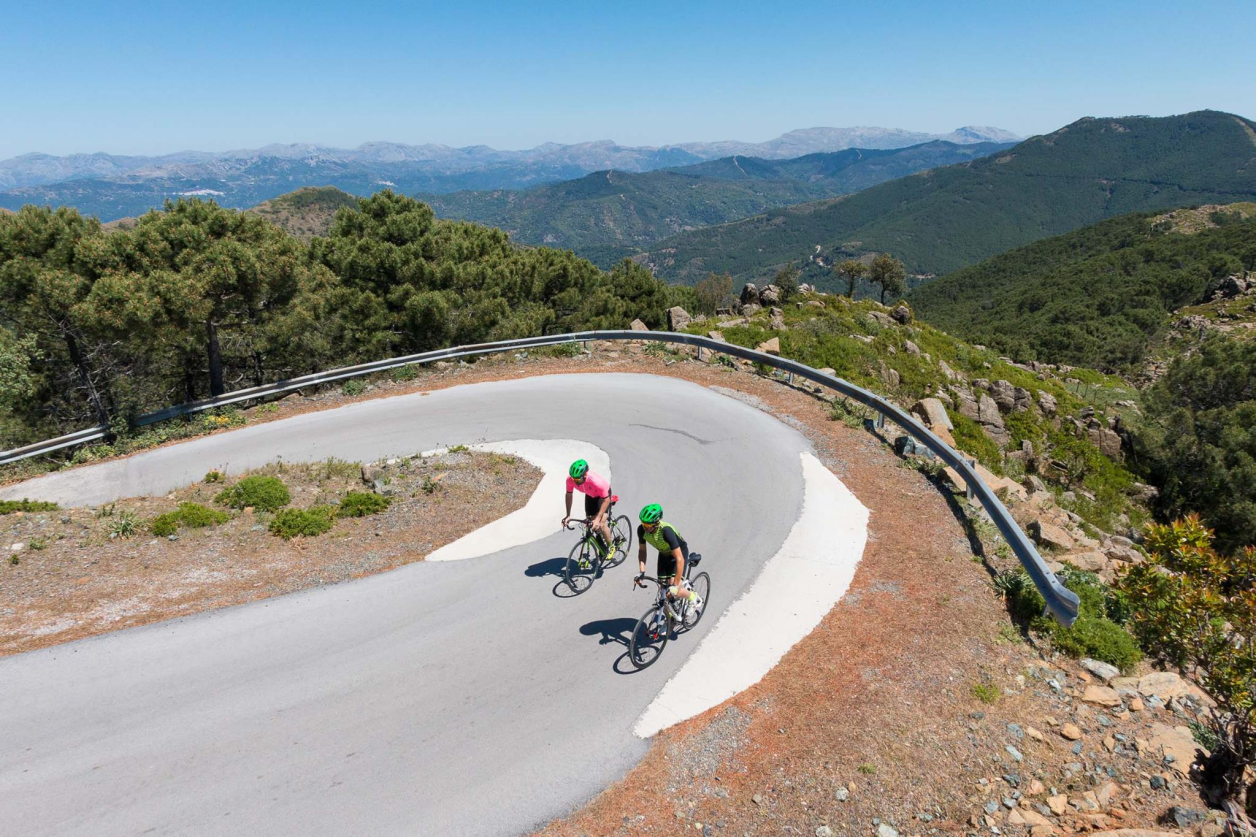 Cycling in the hilly surroundings of Andalusia