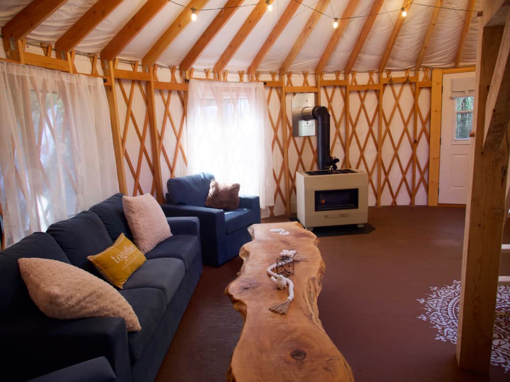 Living area and propane heat