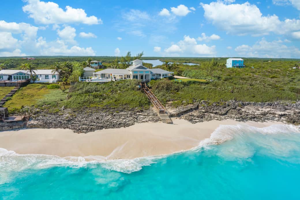Perched above the turquoise waters- Gekko House oceanfront living. 