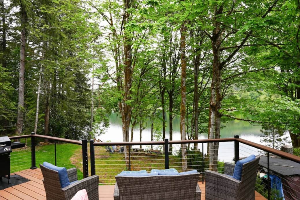 Deck Retreat: Enjoy serene lake views from the spacious deck, perfect for relaxation and grilling!
