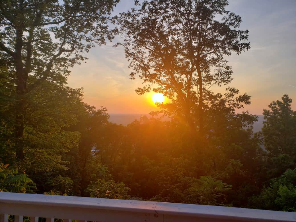  Sunset view from back deck