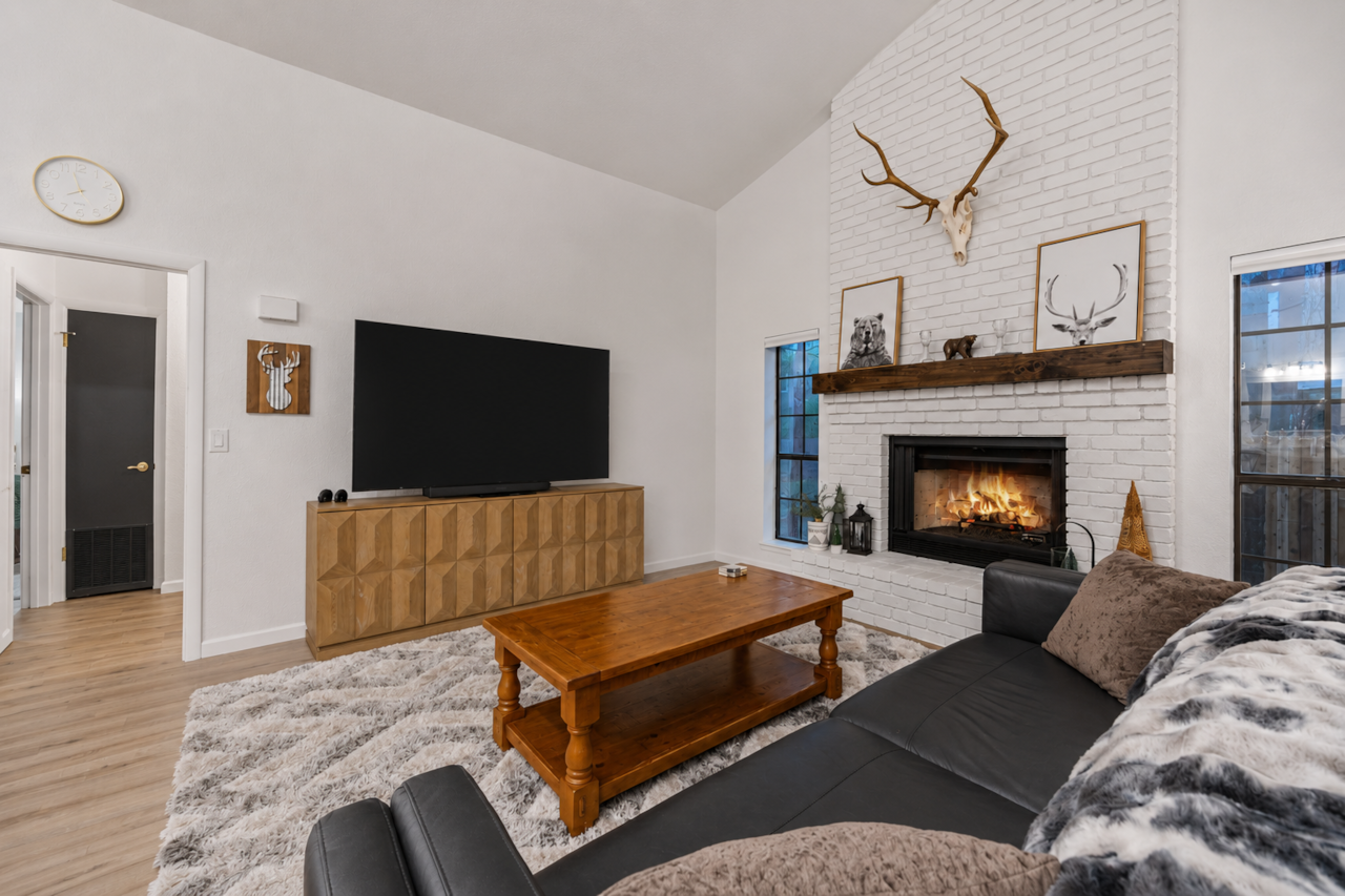 Large TV in living room 