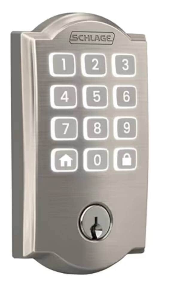 Keypad entry means no fussing with keys Keypad entry means no fussing with keys