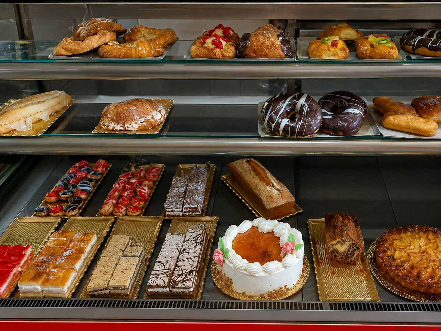 Fresh cakes and pastries at Café Diablo, Caleta de Fuste