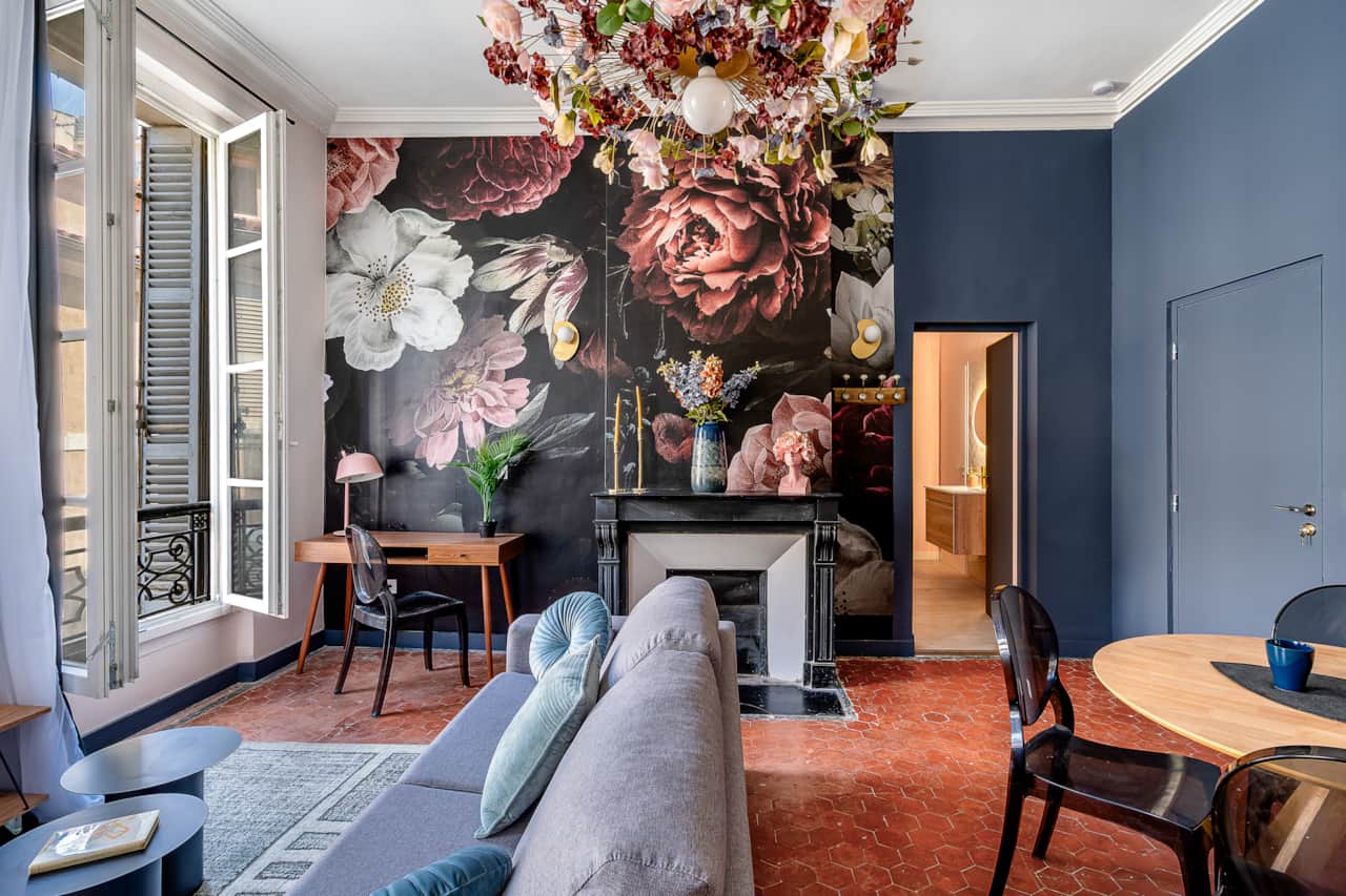 living room, television, dining room, dining table, sofa, decoration