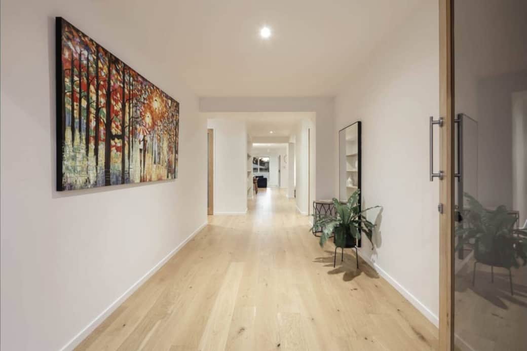 Front door and hallway