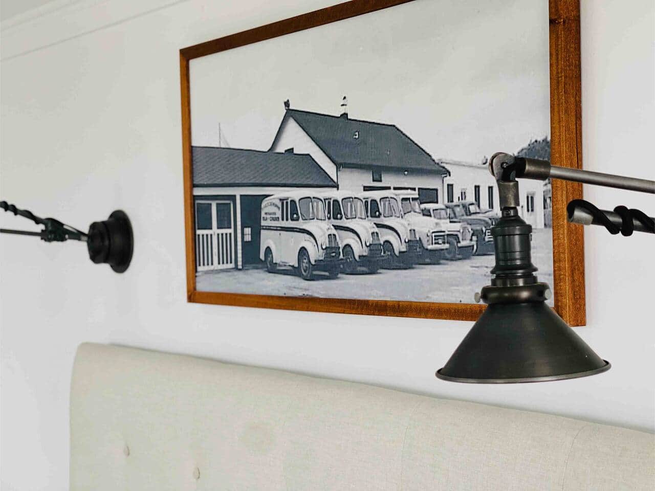 Old photo of The Farm back when it was a Dairy Farm.