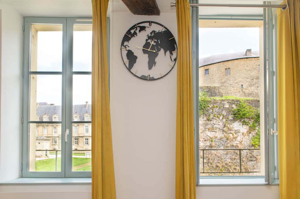 Aperçu de la vue sur le château fort appartement Sedan