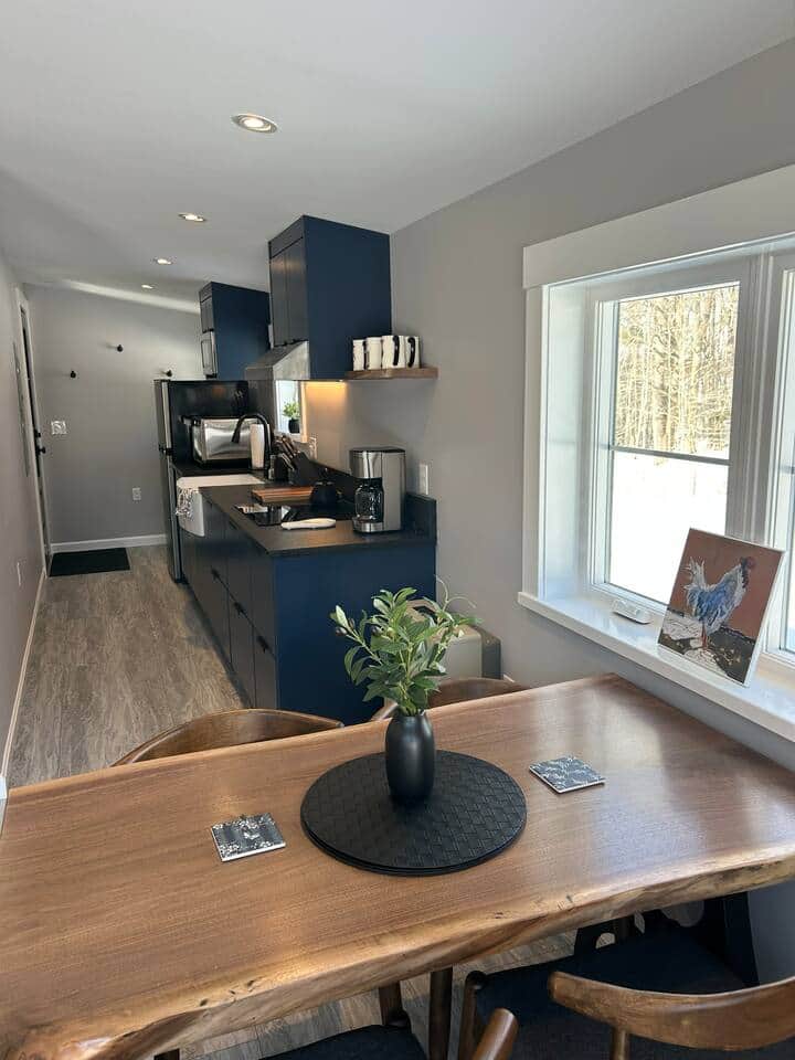 Kitchen from dining area