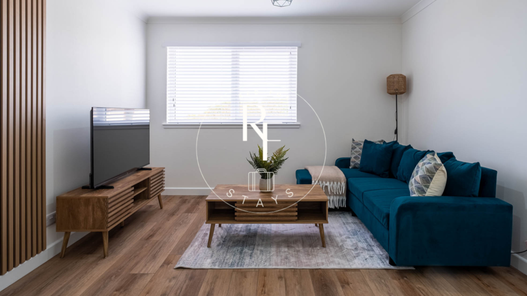 Comfortable Living Room with Smart TV