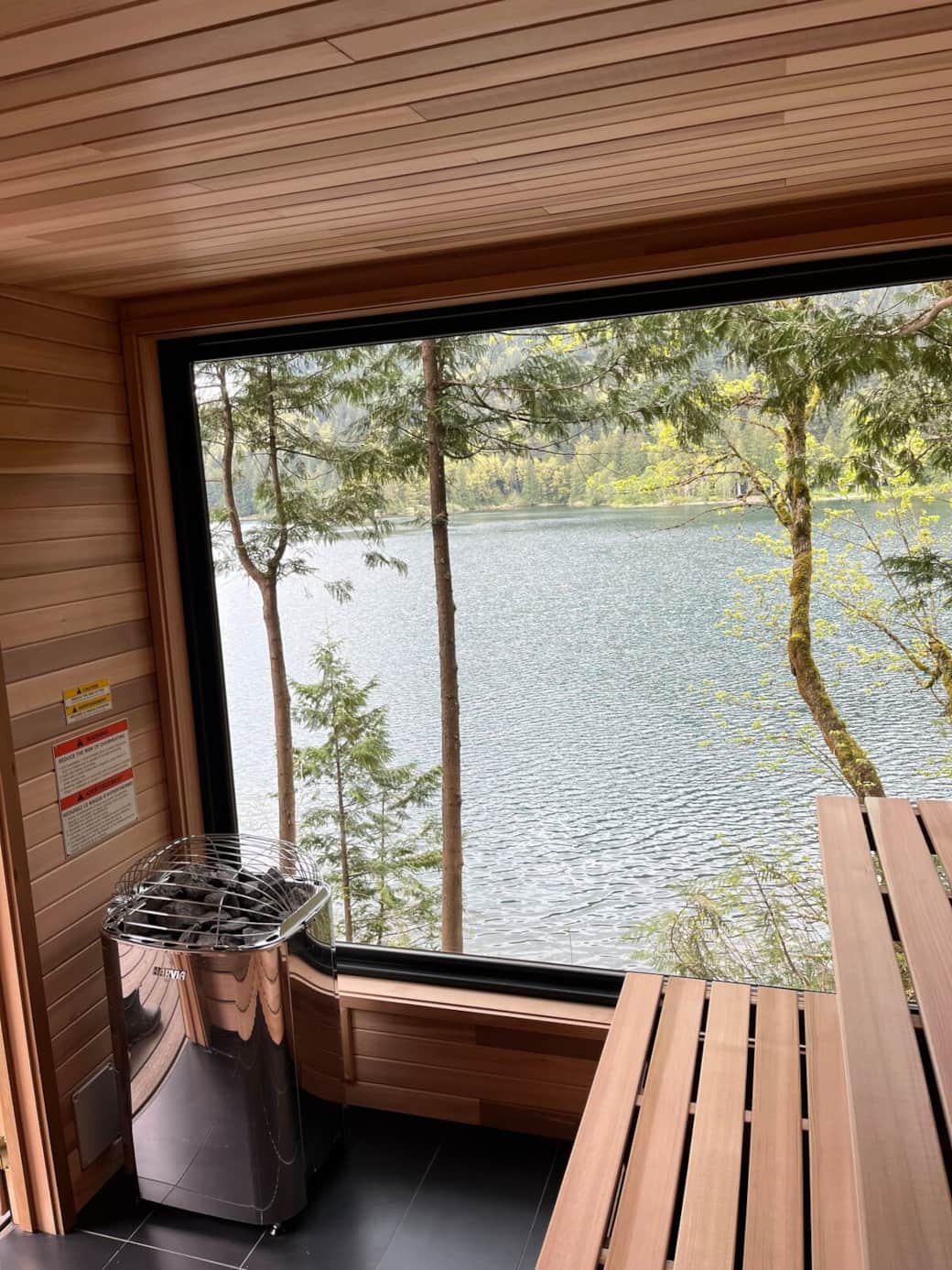 Lake view from our sauna