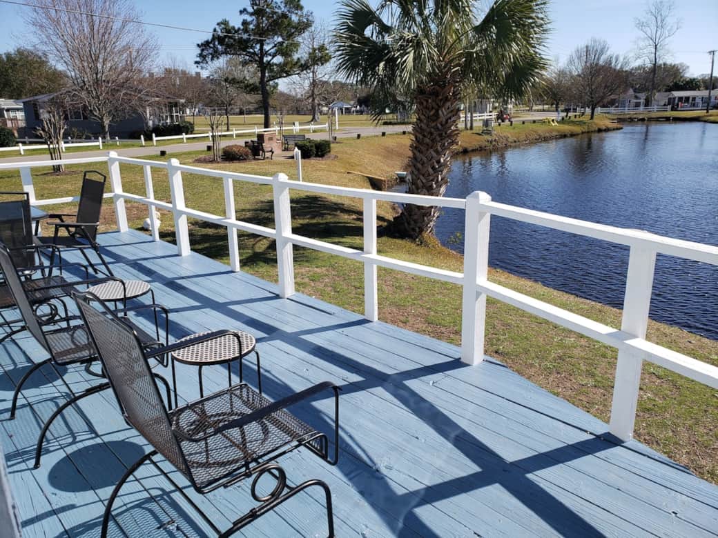 Fish from your back porch. 