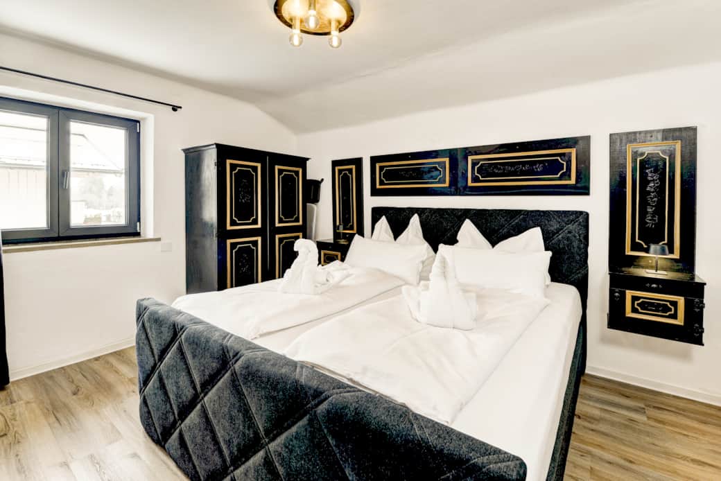 Hauptschlafzimmer - Ferienwohnung Das Bergnest Hauptschlafzimmer - Ferienwohnung Das Bergnest