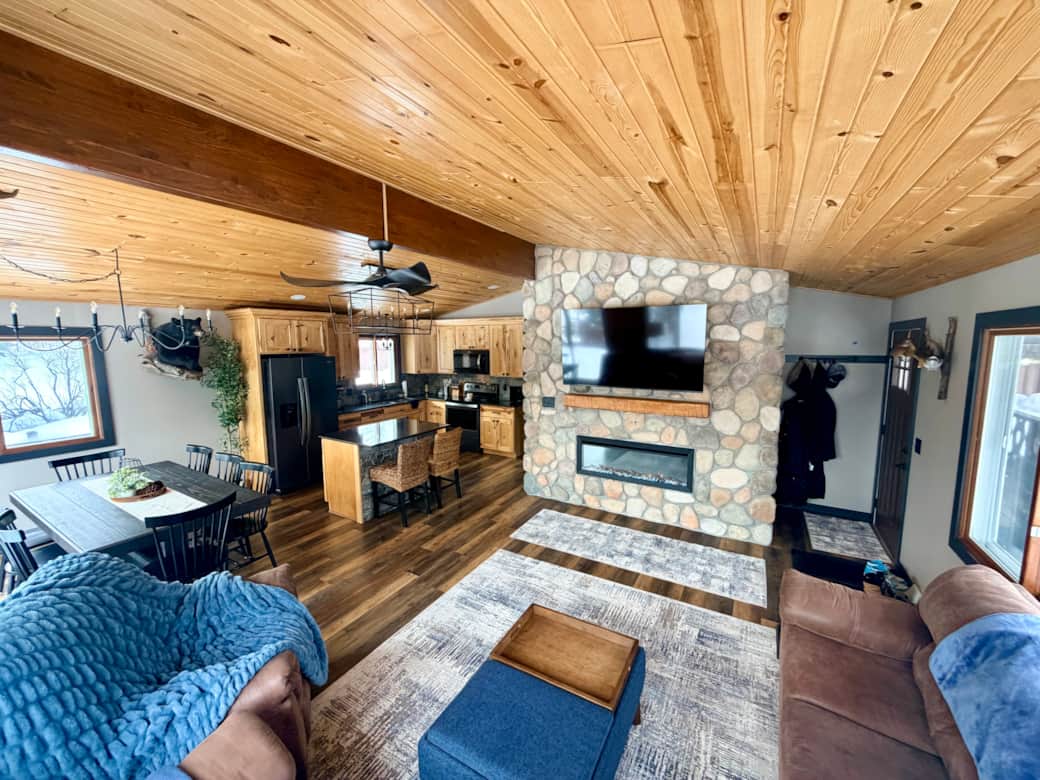 View from corner of living room