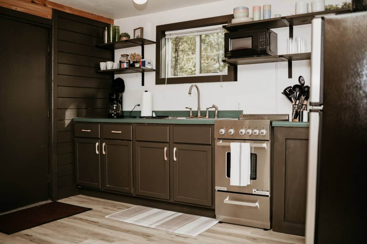 Kitchen fully stocked with all kitchen essentials