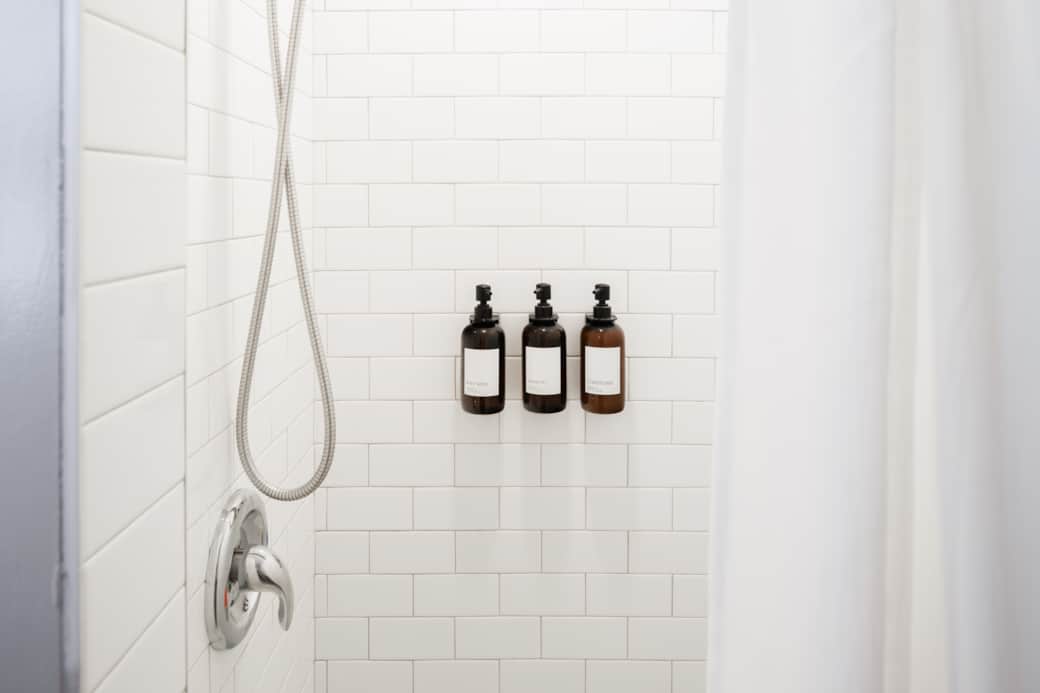 Bright ensuite bathroom with modern finishes.