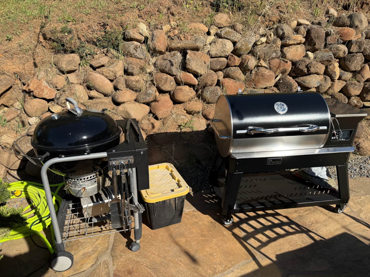 And a charcoal and pellet grill as well (so you can BBQ any way you want!)