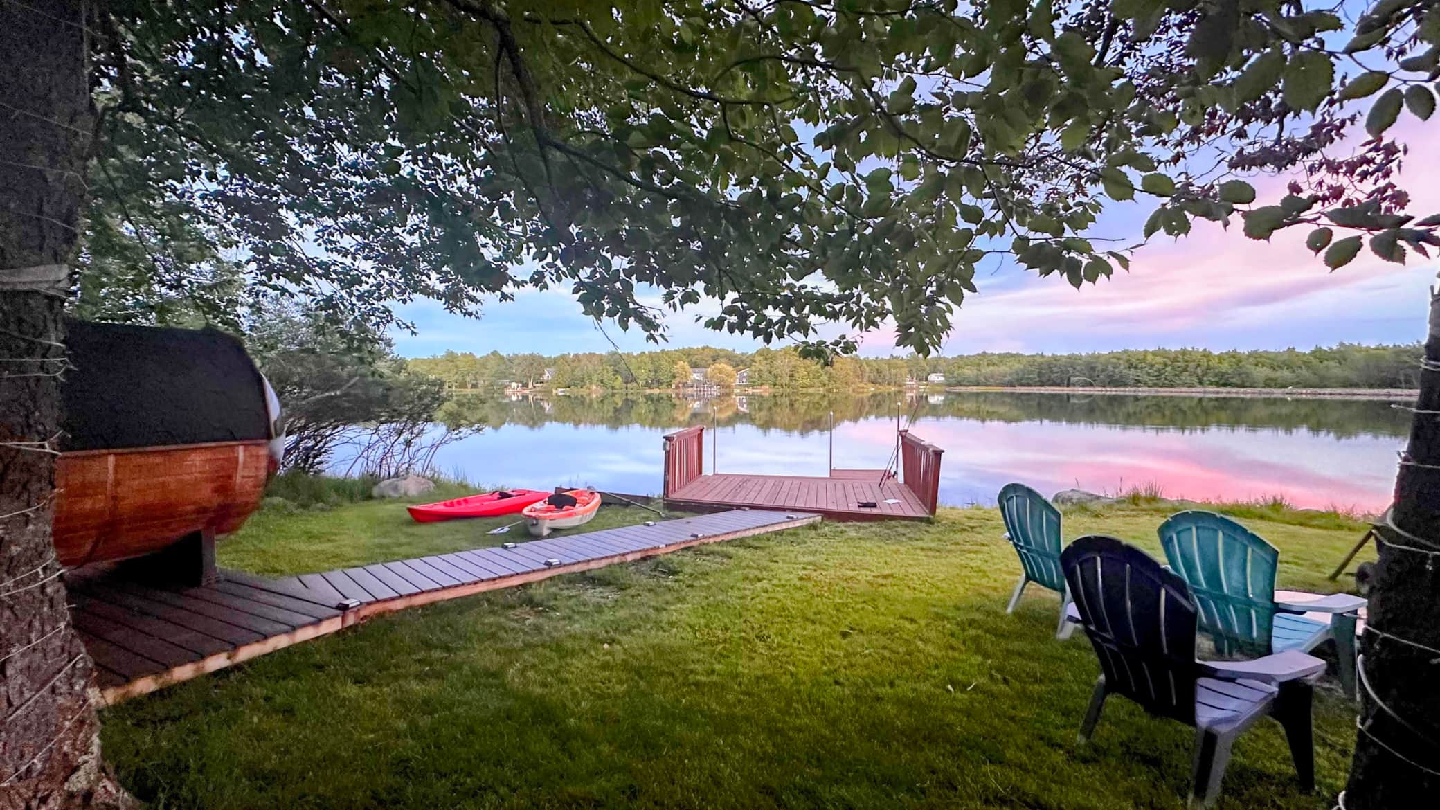 Lakefront House Panoramic sauna Amazing Views Kayk — Coolbaugh Township — vacation rental