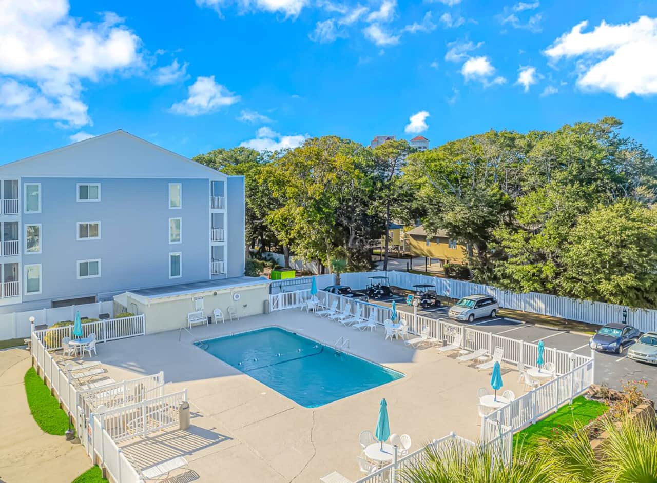 Guests have full access to 2 pools- Building B pool as shown and an additional Oceanfront pool!