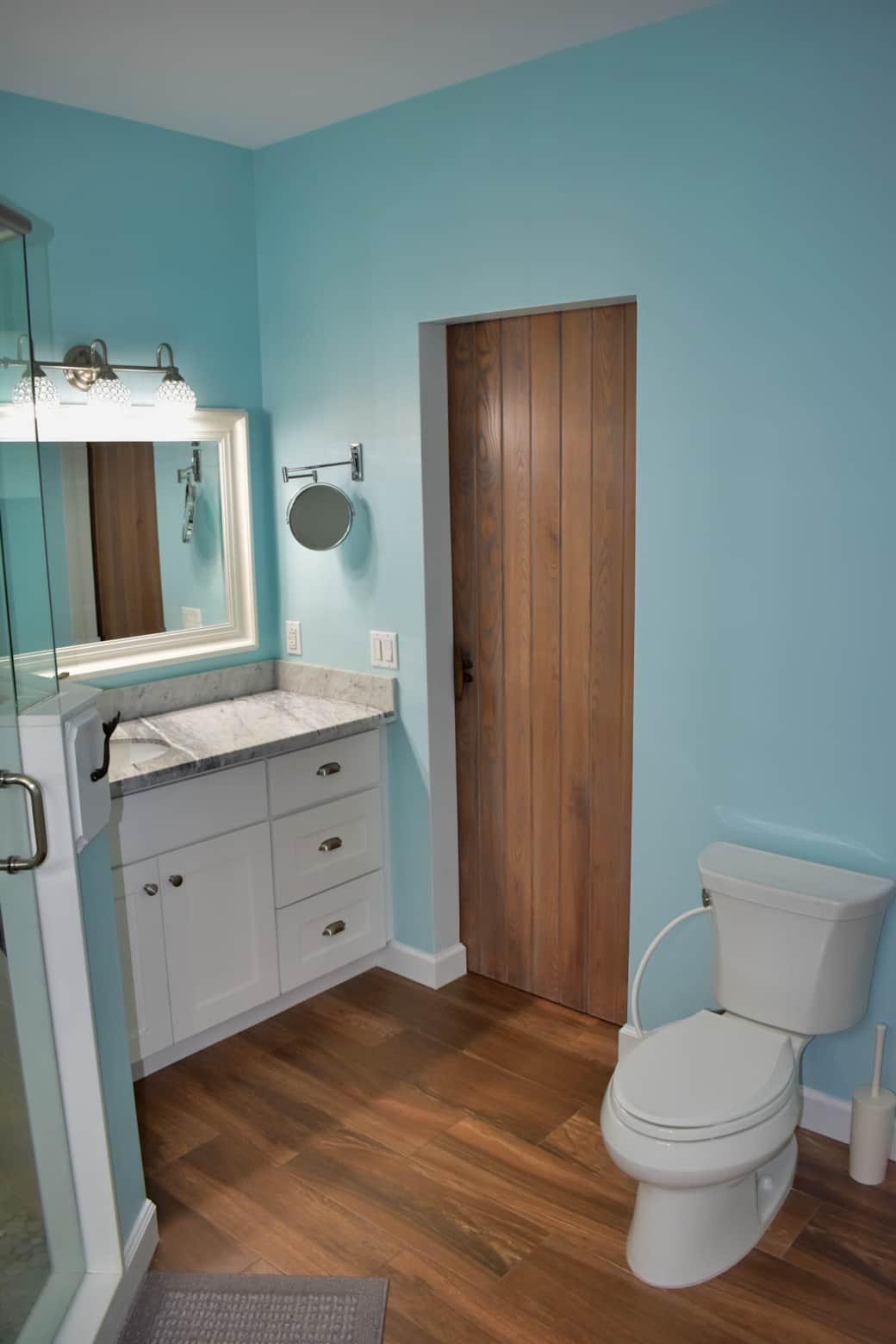 Master Bath with Sliding Barn Door