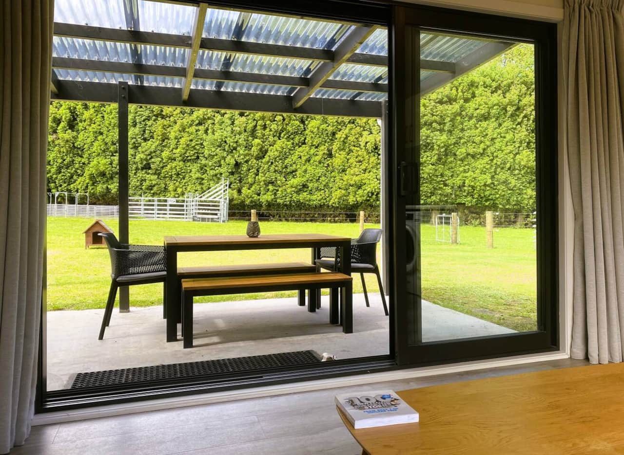 Peaceful & private, with a covered outdoor UV protected space off the lounge, extending your living area