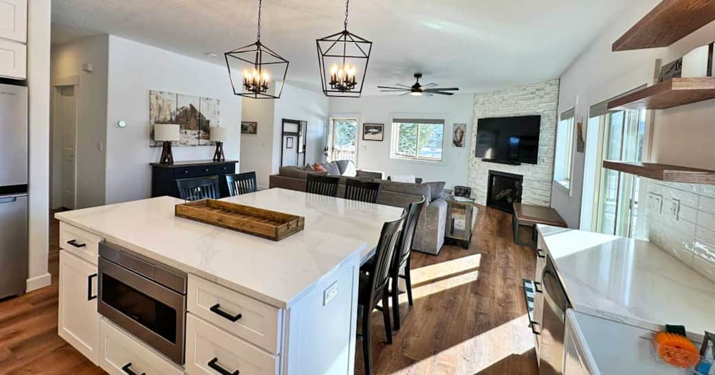 View of Kitchen & Main Room