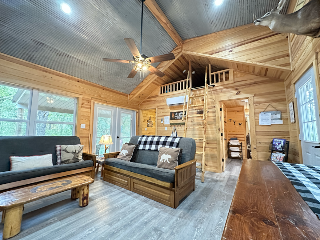 The hideaway cabin interior lakeside memories