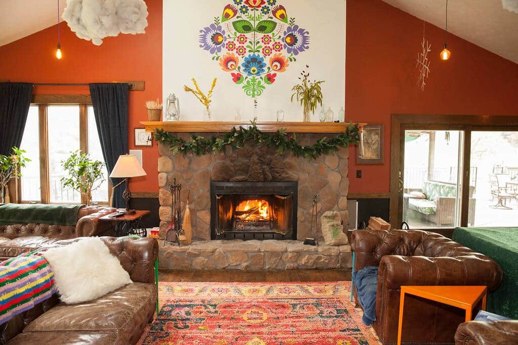 The expansive great room is ideal for celebrations.