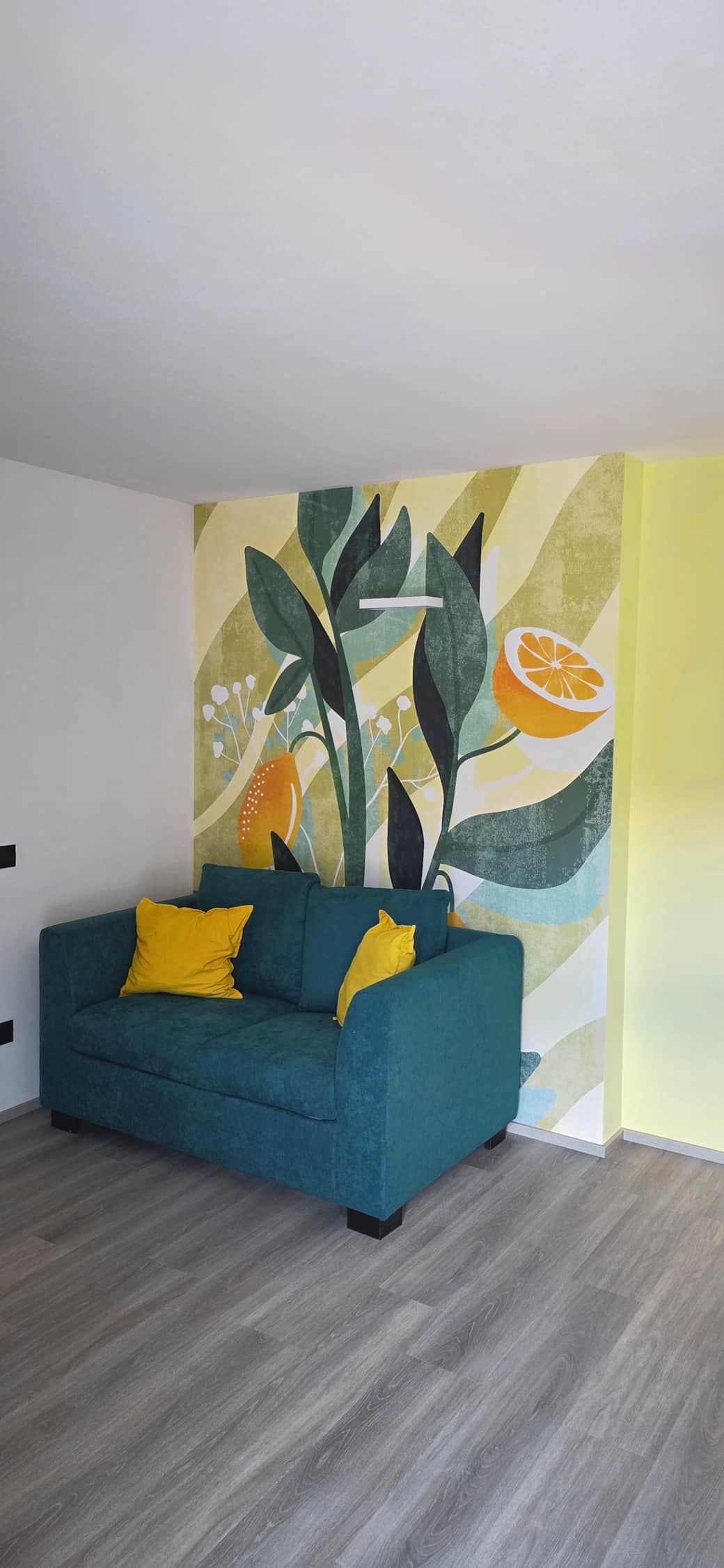 Limone 05 Wohnzimmer Sofa Kunstwand Limone 05 Wohnzimmer Sofa Kunstwand