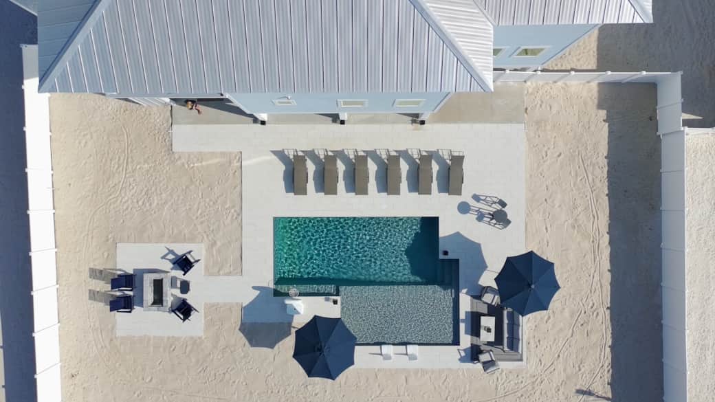 New Saltwater Pool & Firepit 
