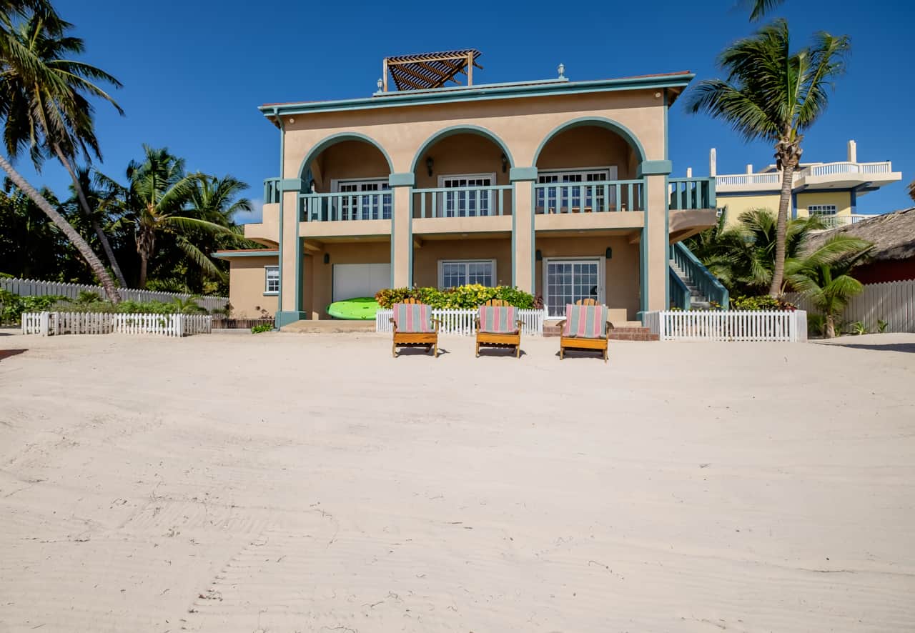 View from the sea - Casita on lower-left