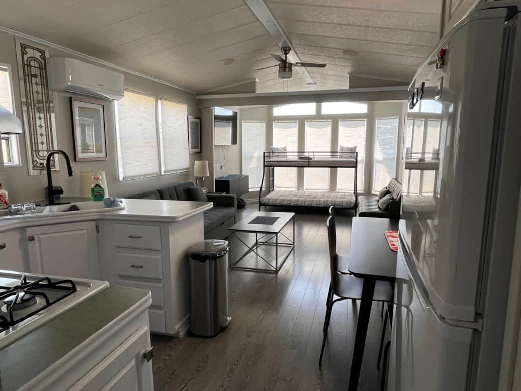 Kitchen and living Kitchen and living