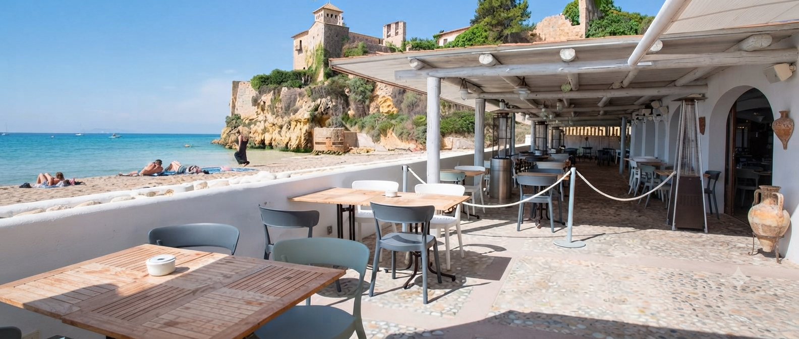 Restaurant Brisa beside the Mediterranean near Tamarit
