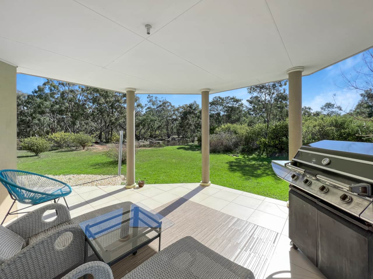 Enjoy stunning views from our back veranda, a perfect spot for morning coffee or evening sunsets.