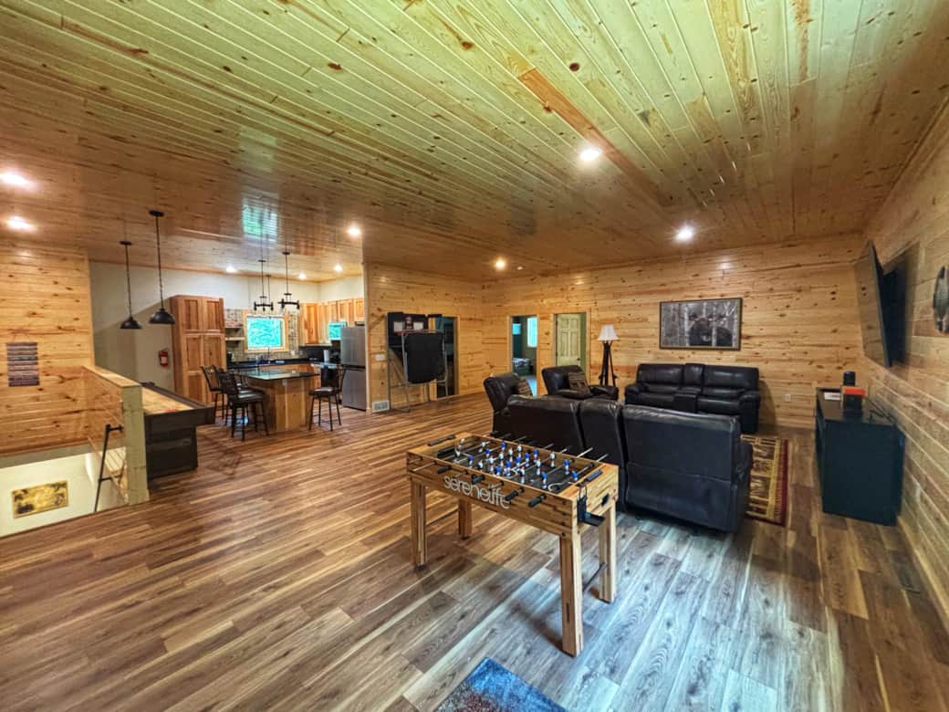 Loft living room/kitchen.