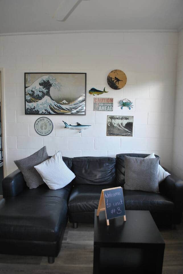 Lounge area wall decor